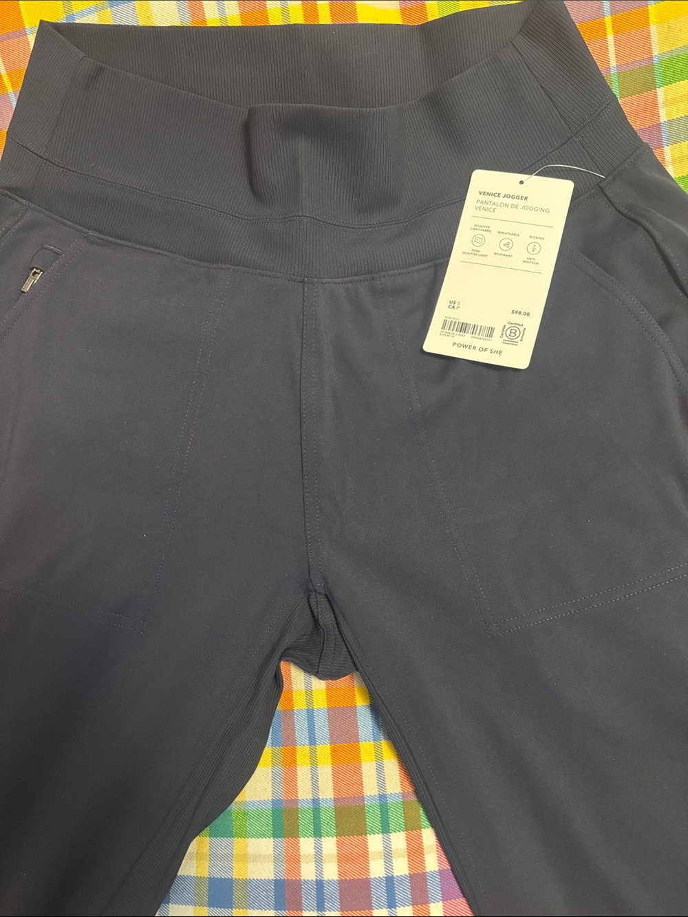 NWT Athleta Navy Venice Joggers - Picture 4 of 5